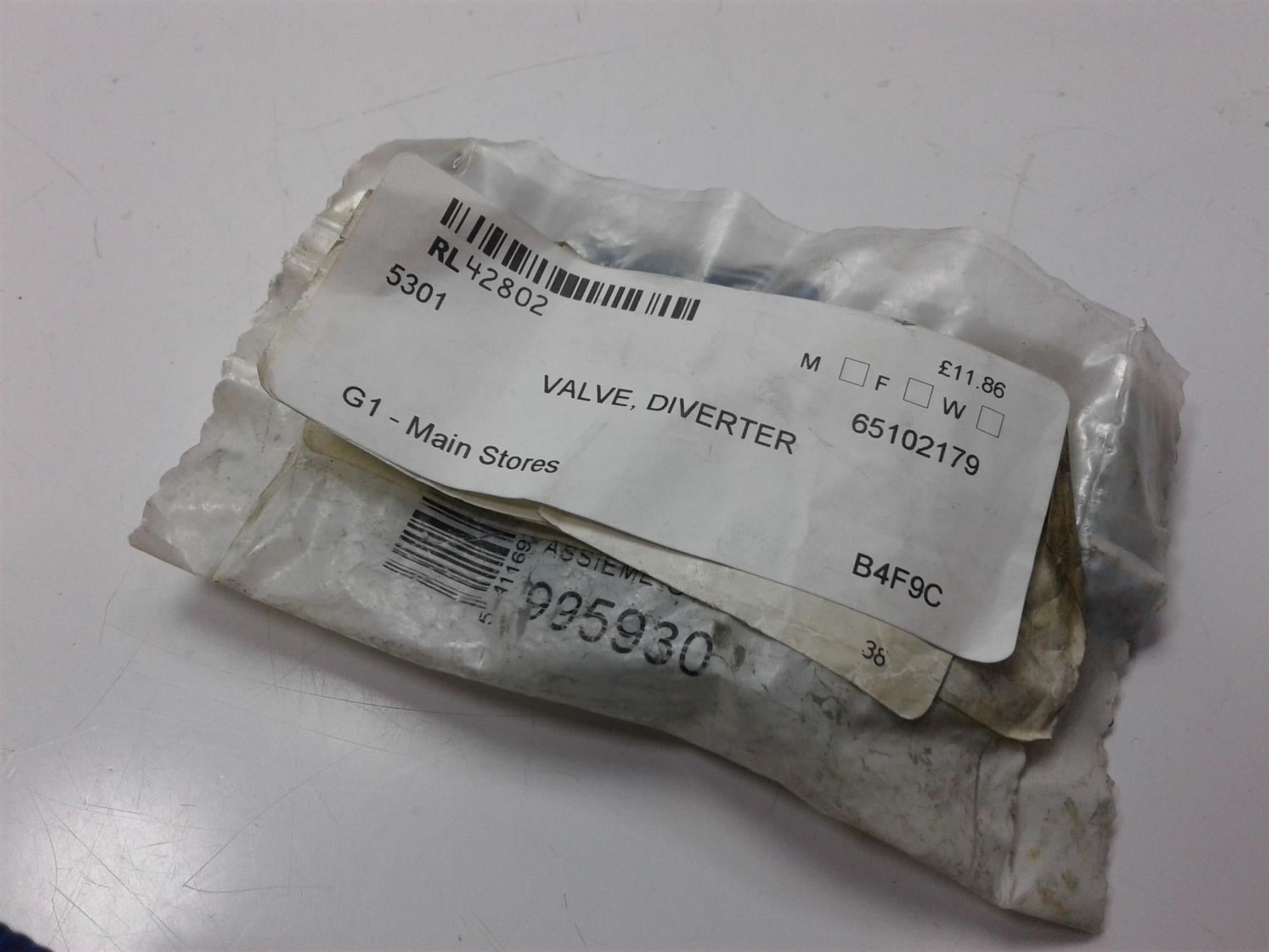 ARISTON Valve Diverter 65102179 / 995930 Valve Cartridge