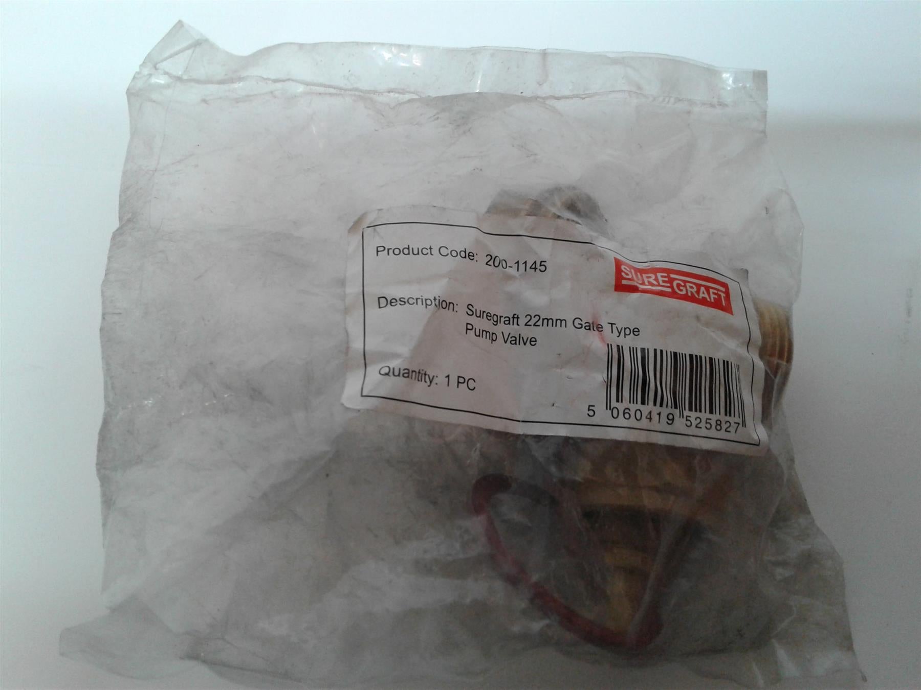 New Sure Graft 22mm Gate Type Pump Valve 200-1145