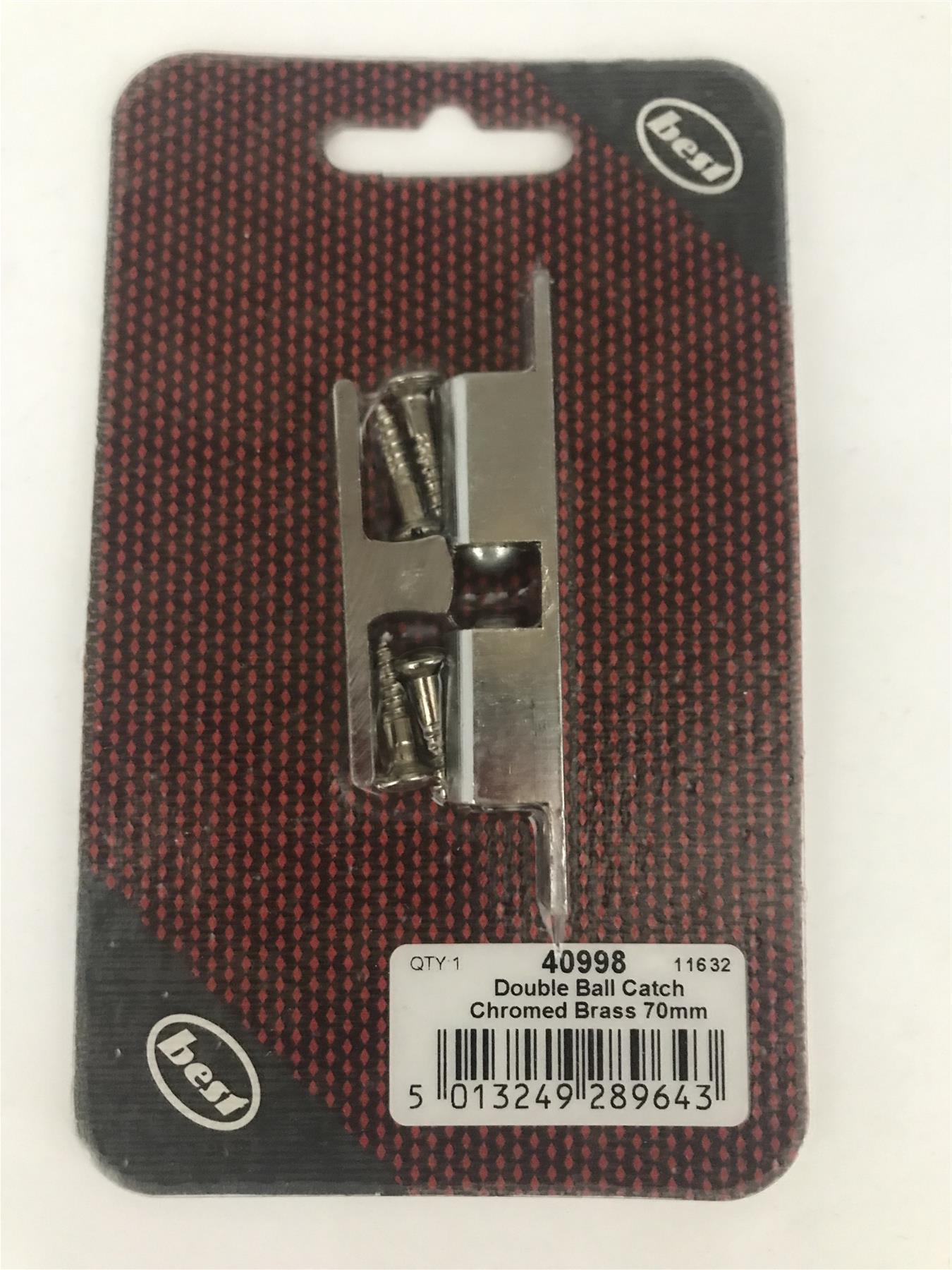 Best Double Ball Catch Chromed Brass 70mm  40998