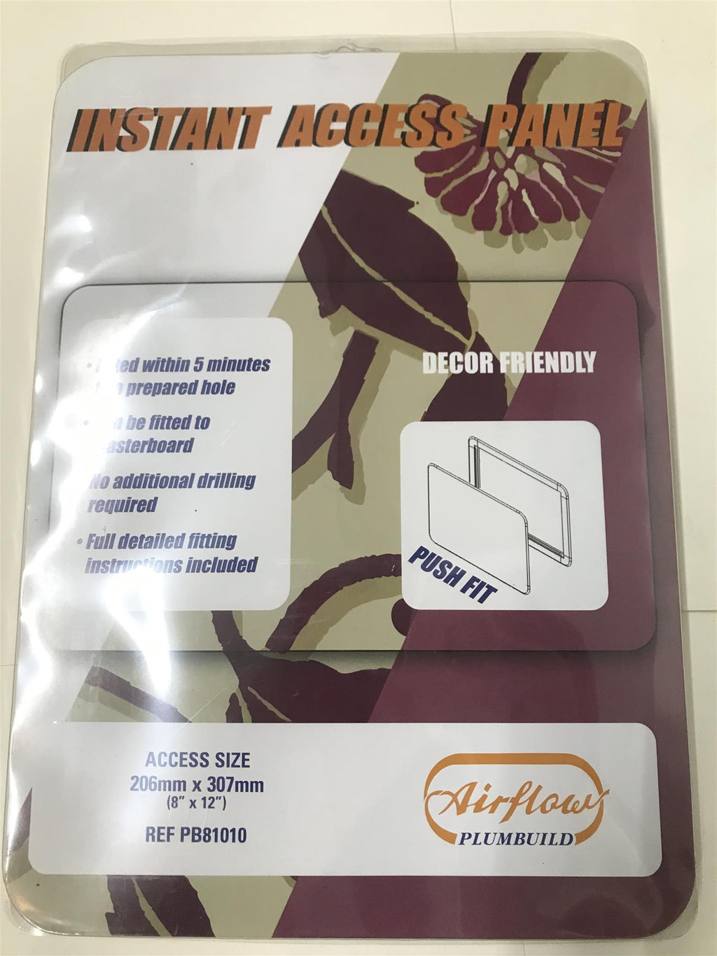 Airflow Access Panel 206mm x 307mm (8" x 12")  PB81010