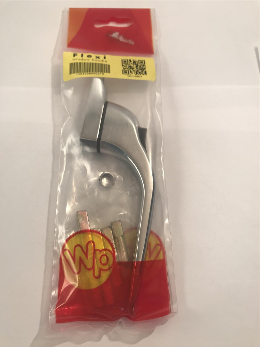 FLEXI LOCKING CROME WINDOW HANDLE, 4 DIFFERENT SPINDALS & KEY