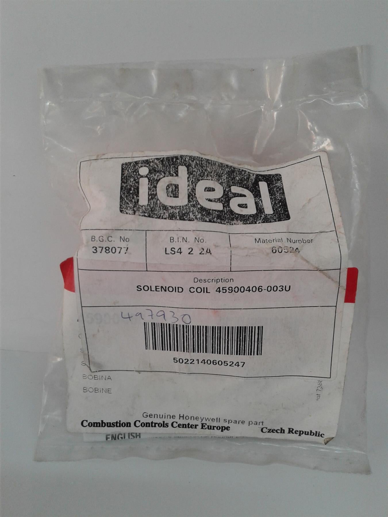 NEW IDEAL Honeywell Gas Valve Coil 060524 45900406-003 U 240v