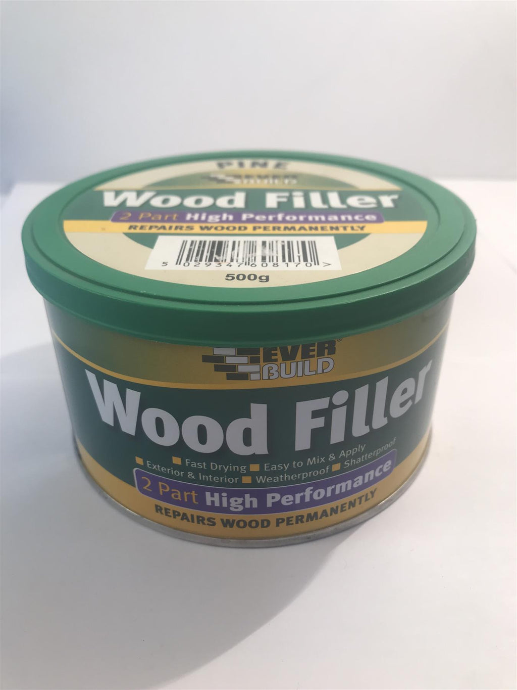 Everbuild 2 Part High Performance Wood Filler, Pine, 500g
