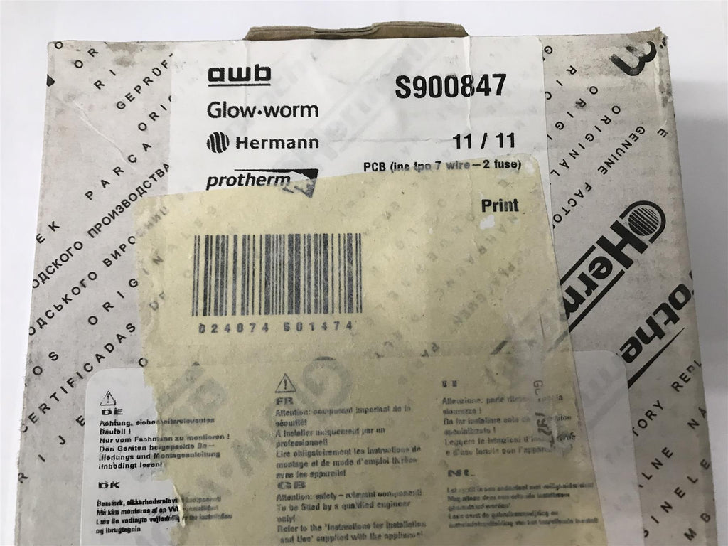 Glowworm PCB S900847 Ultimate Double Fuse