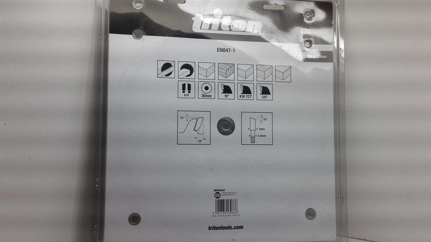 Triton 429232 Woodworking Saw Blade 300 x 30mm 24T