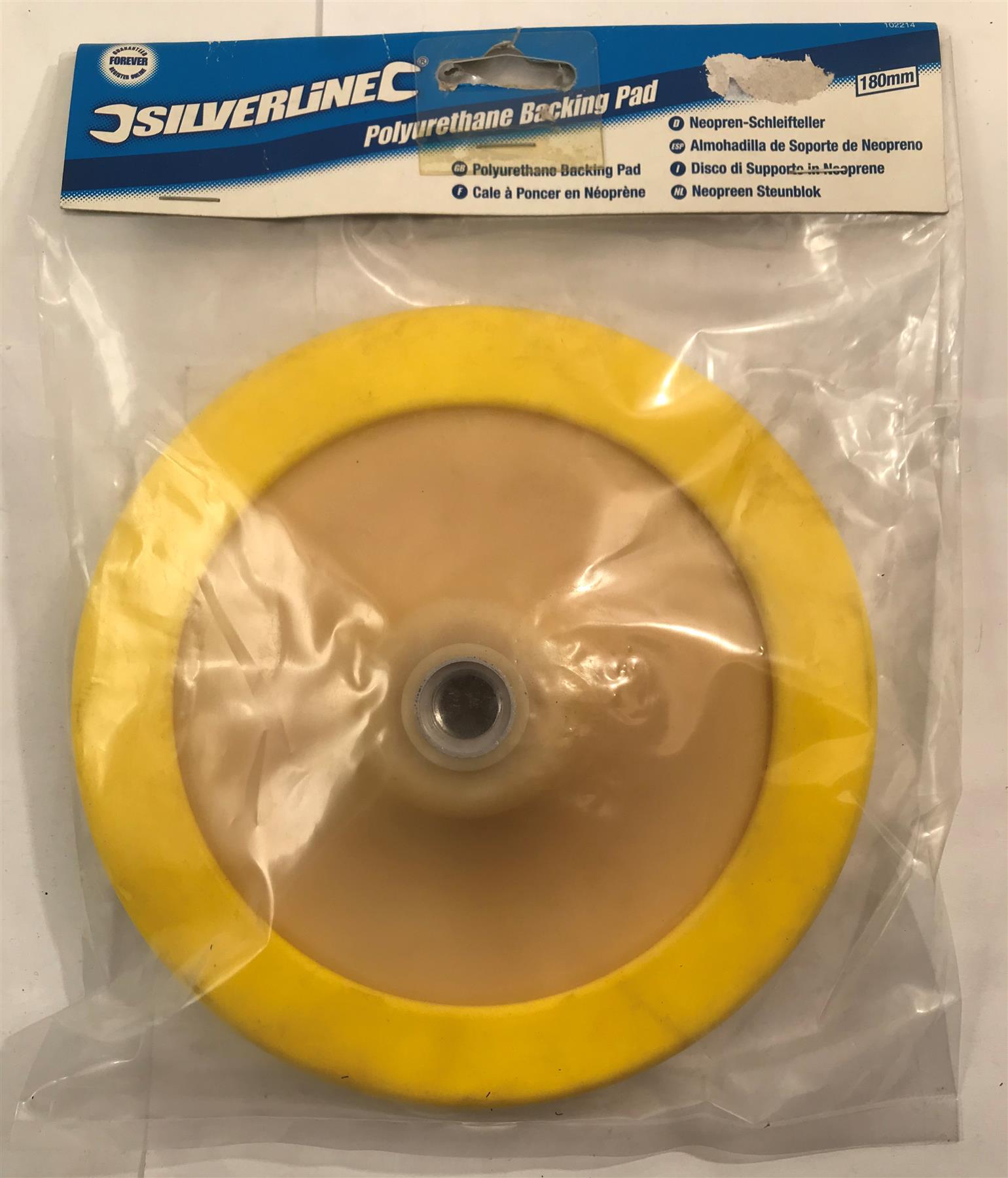 Silverline Polyurethane Backing Pad 180mm 102214