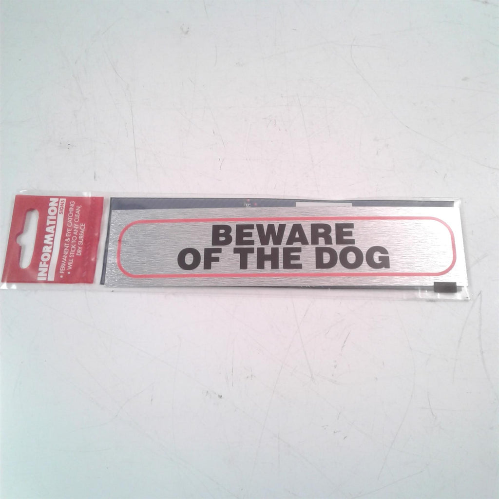 Beware of the Dog Adhesive Sign