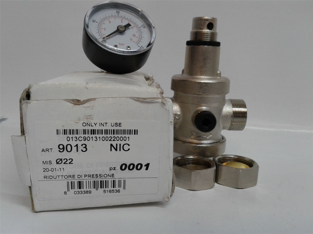 NEW PRESSURE REDUCING FEMALE CONNECTION MAX 15 BAR  ART NO. 9013 NICHEL