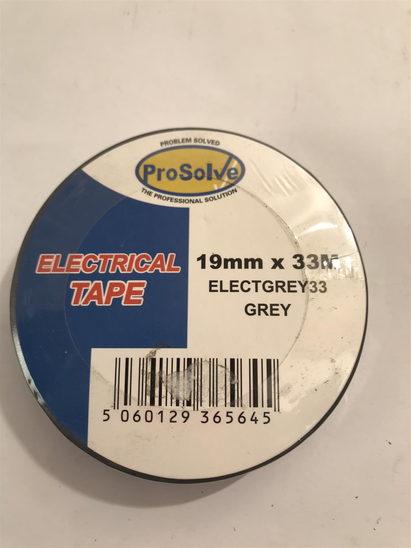 Prosolve Electrical Tape Grey  19mm x 33m  ELECTGREY33