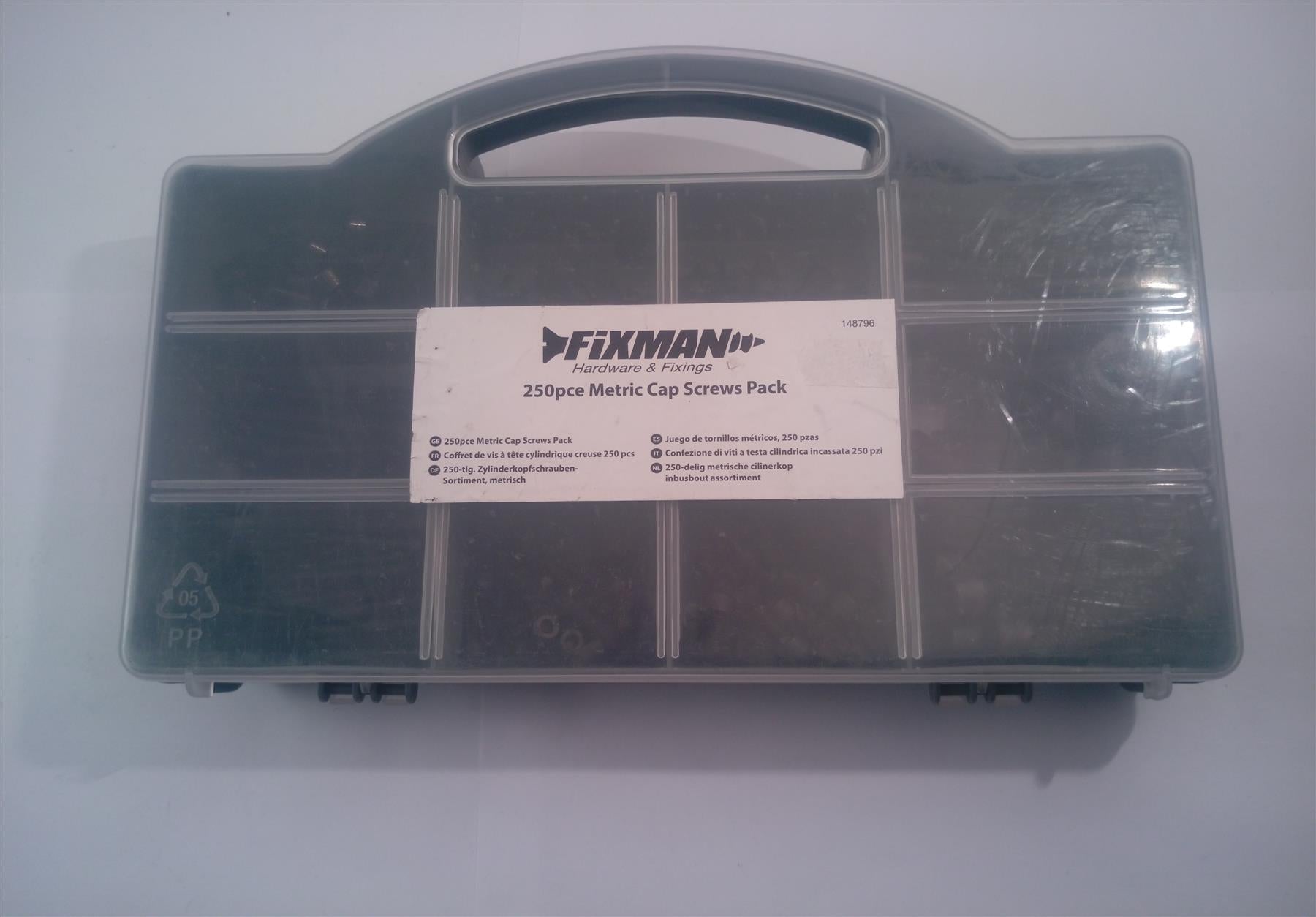 250 Piece Metric Cap Screw Pack