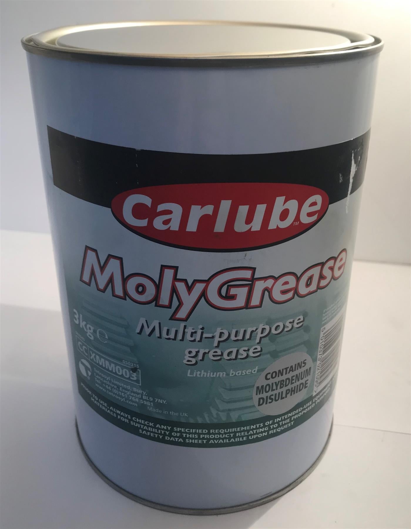 Carlube XMM003 MolyGrease Multi-purpose Grease 3Kg  XMM003