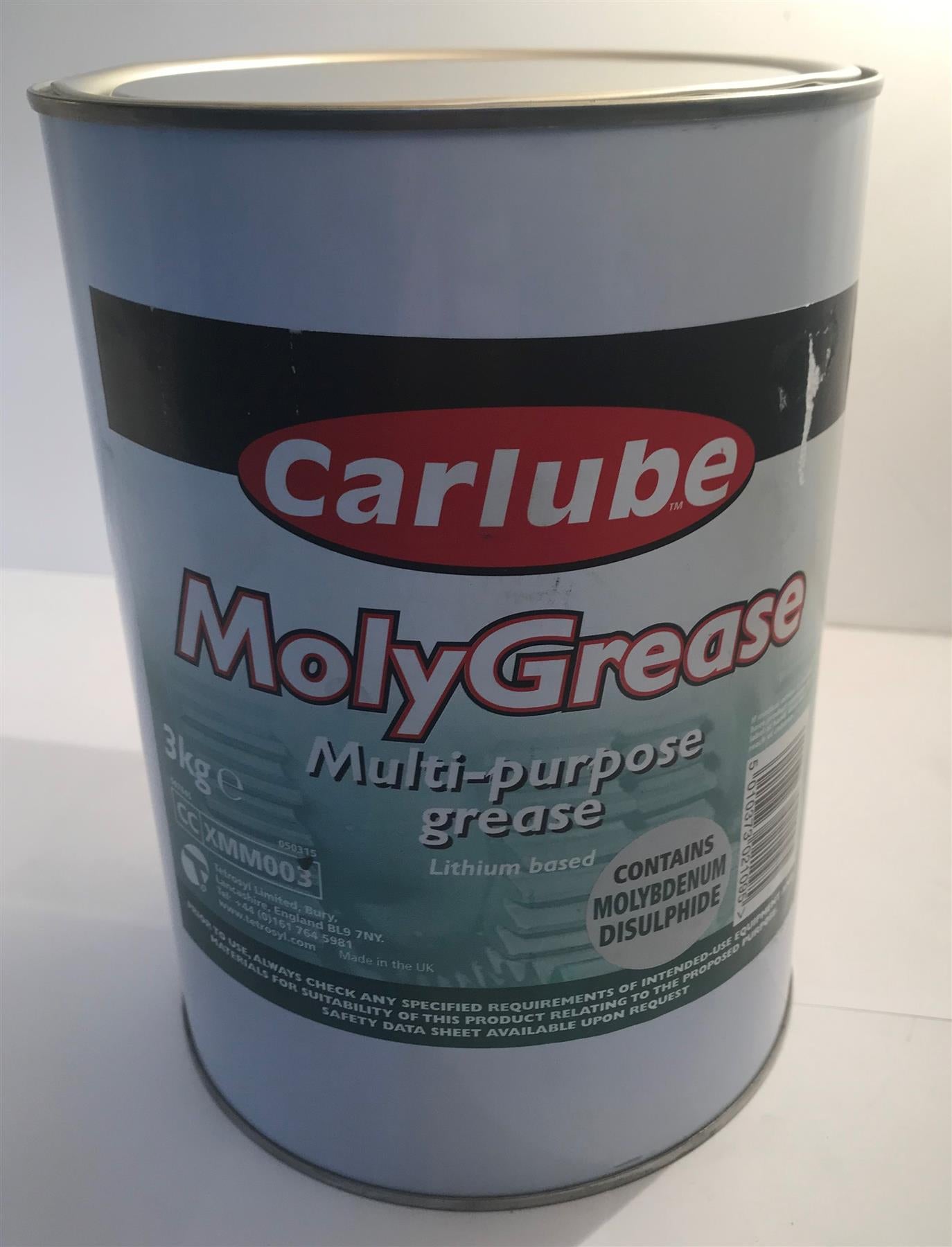 Carlube XMM003 MolyGrease Multi-purpose Grease 3Kg  XMM003