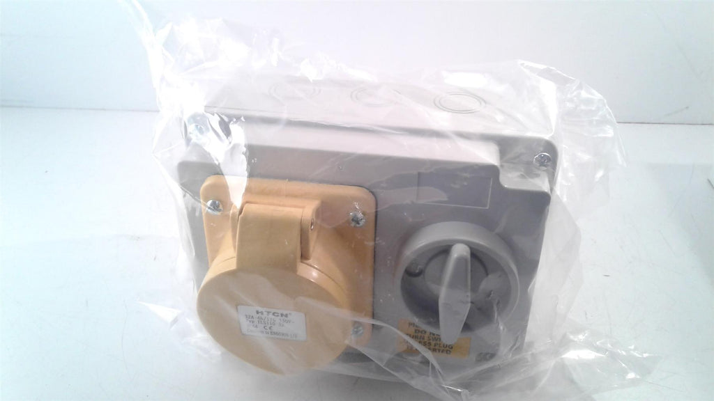 32 Amp 3 Pin Interlock Socket Switch 110-130V Waterproof IP44