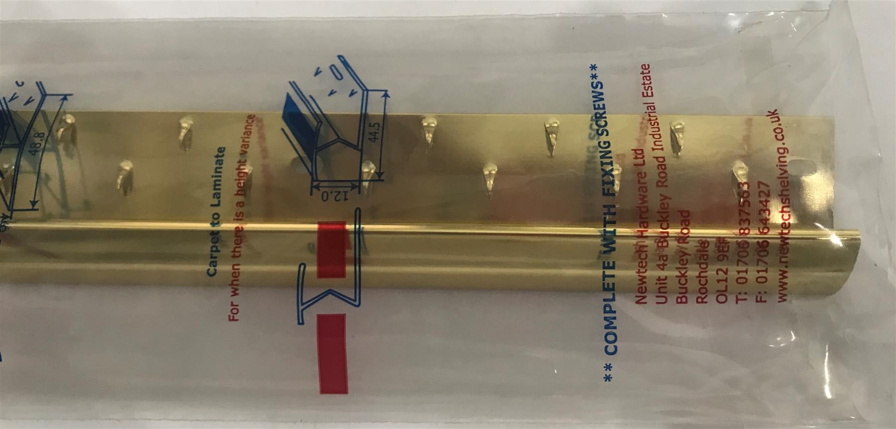 Newtech Single Nap Carpet Trim Gold 900mm 84391
