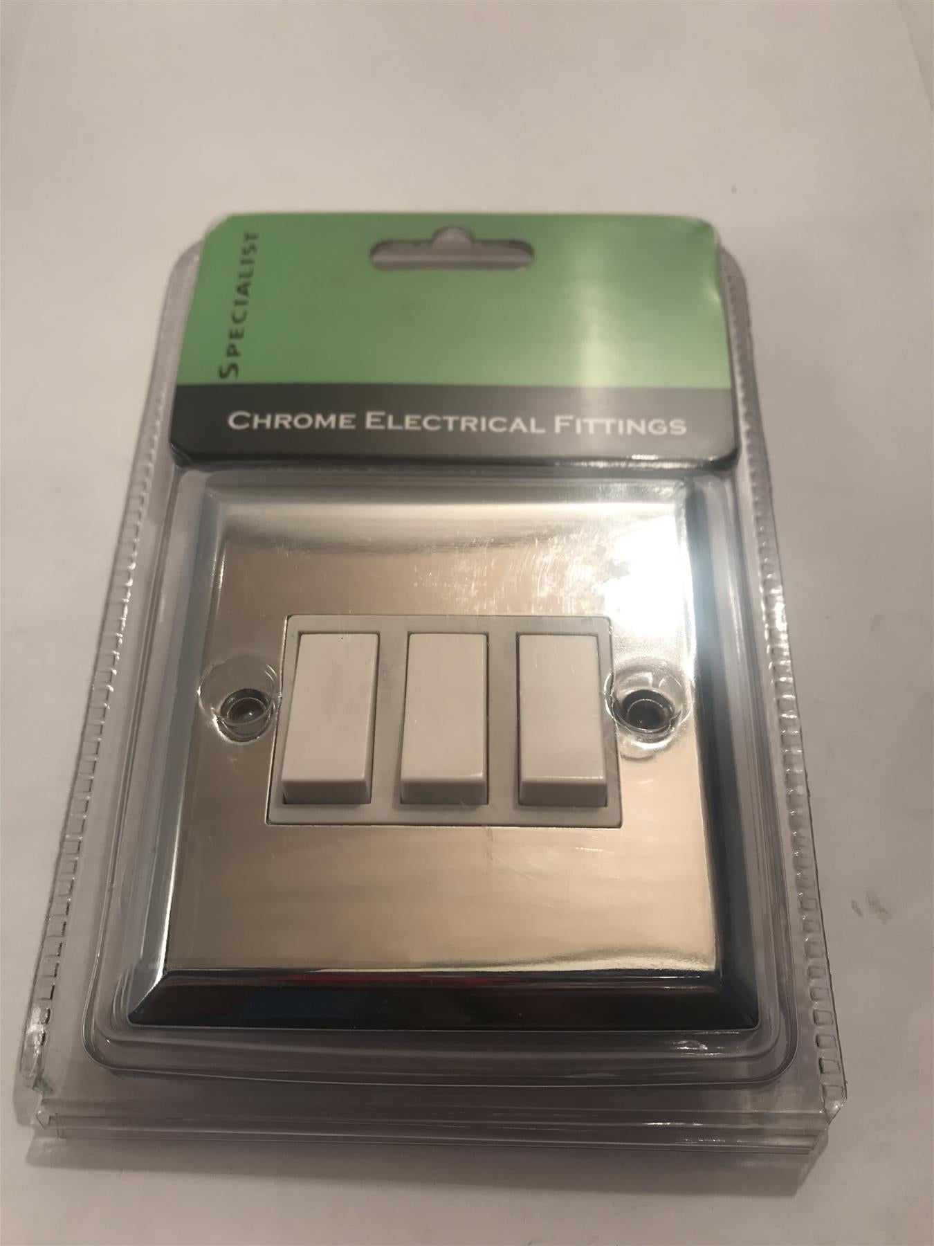 Specialist 3 Gang 2 Way Switch White Insert SEC03W