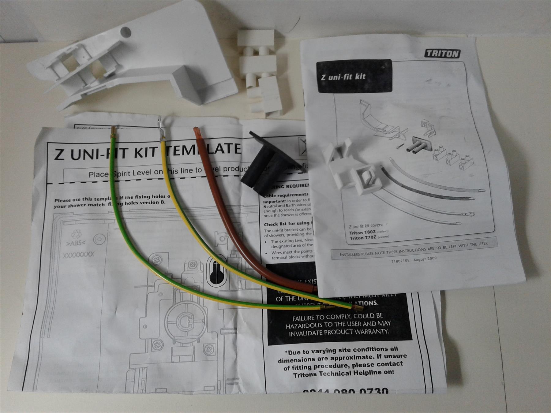 NEW TRITON UNI FIT KIT T70Z & T80Z SHOWER ELECTRIC - SPZUKIT