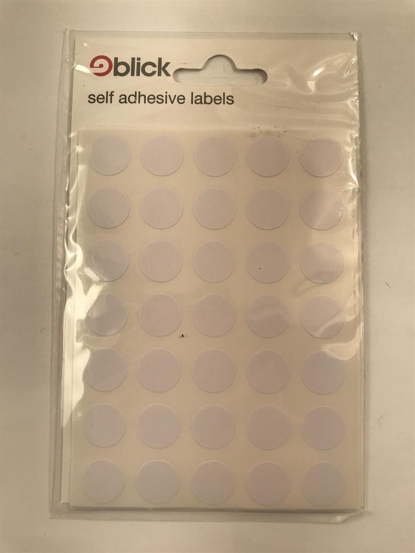 Blick White Mini Self Adhesive Labels 13mm (Pack of 245)  RS001058
