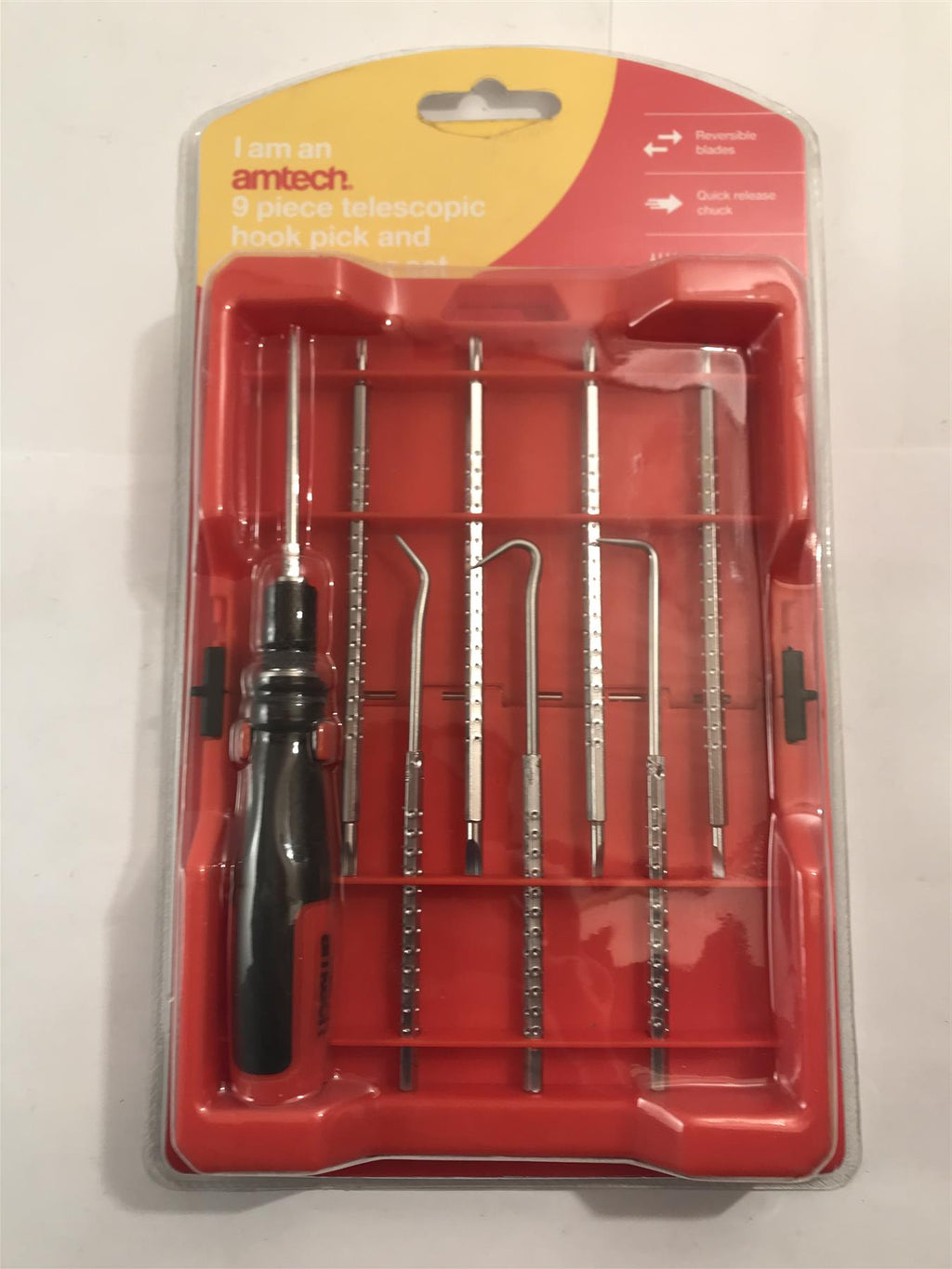Amtech 9pc Telescopic Hook Pick and Screwdriver Set  R0362