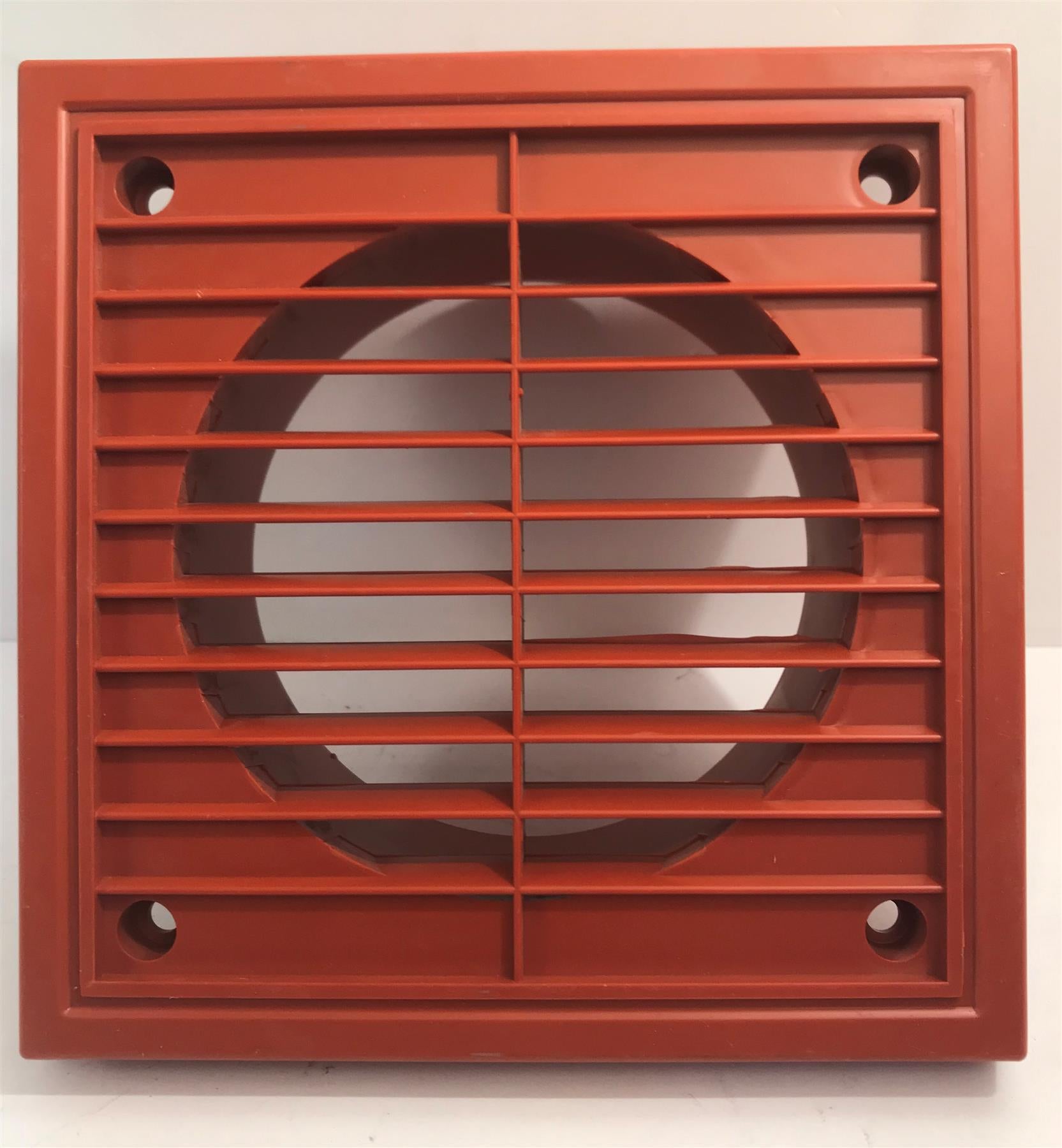 Terracotta Air Vent Duct Grille 100mm, 4" Fan Outlet