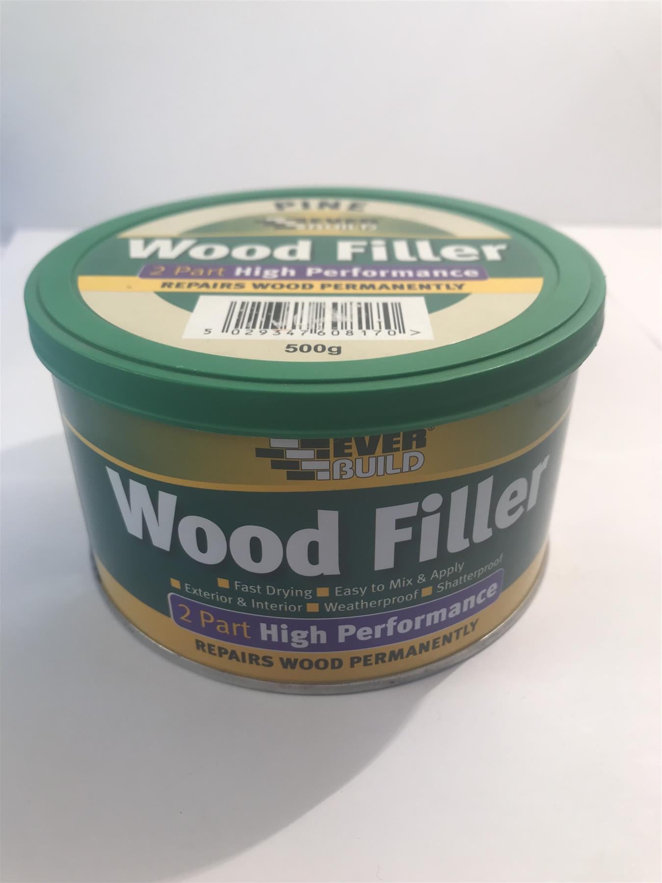 Everbuild 2 Part High Performance Wood Filler, Pine, 500g