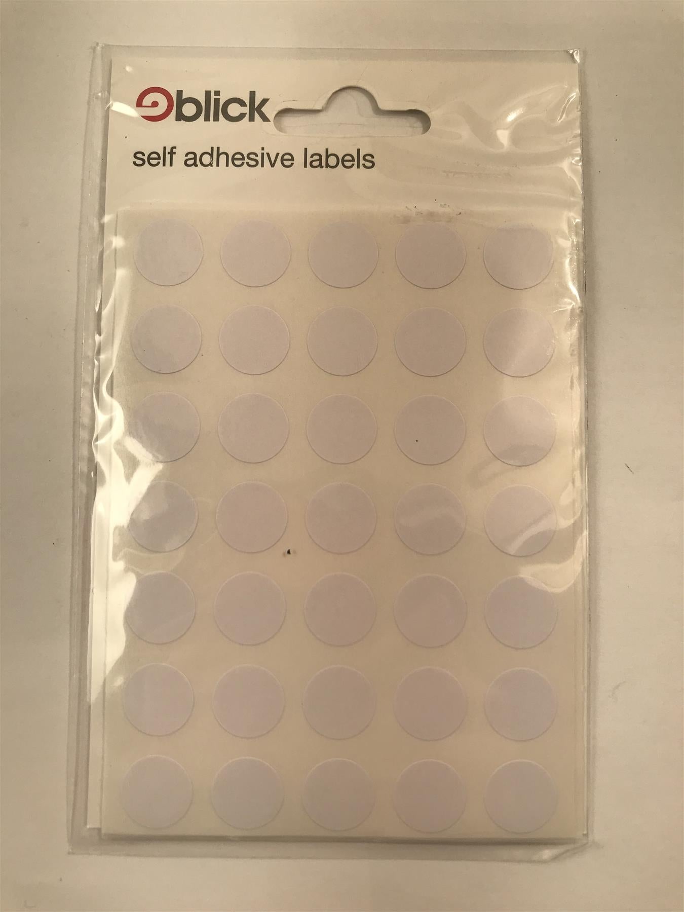 Blick White Mini Self Adhesive Labels 13mm (Pack of 245)  RS001058