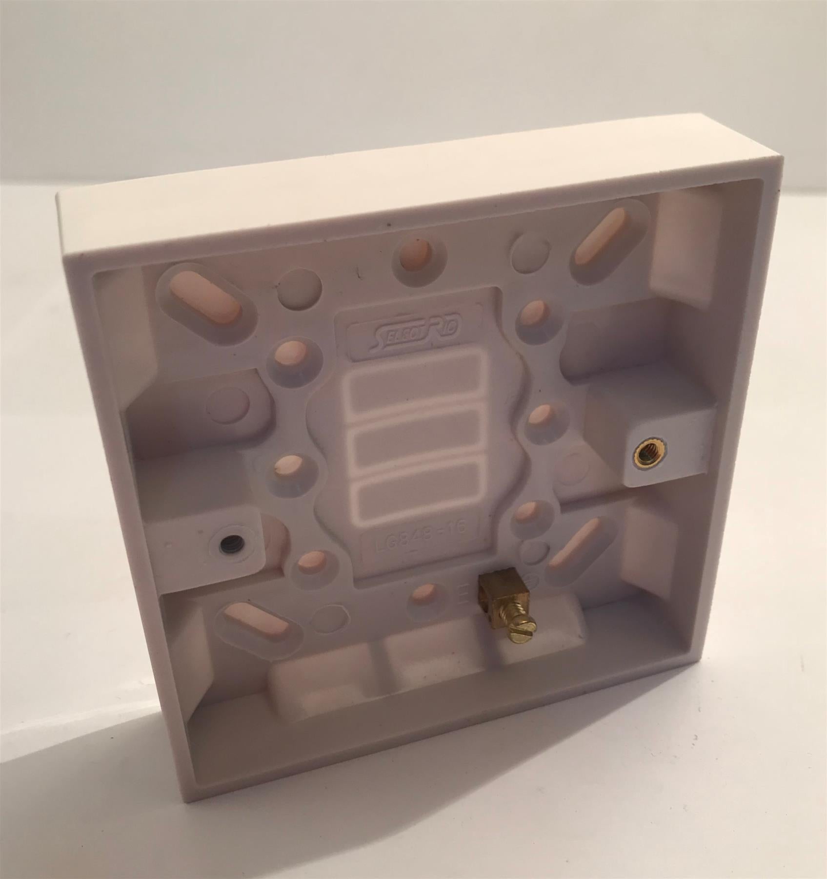 Selectric 1 Gang 20mm Deep Surface Pattress Box  LG848-16
