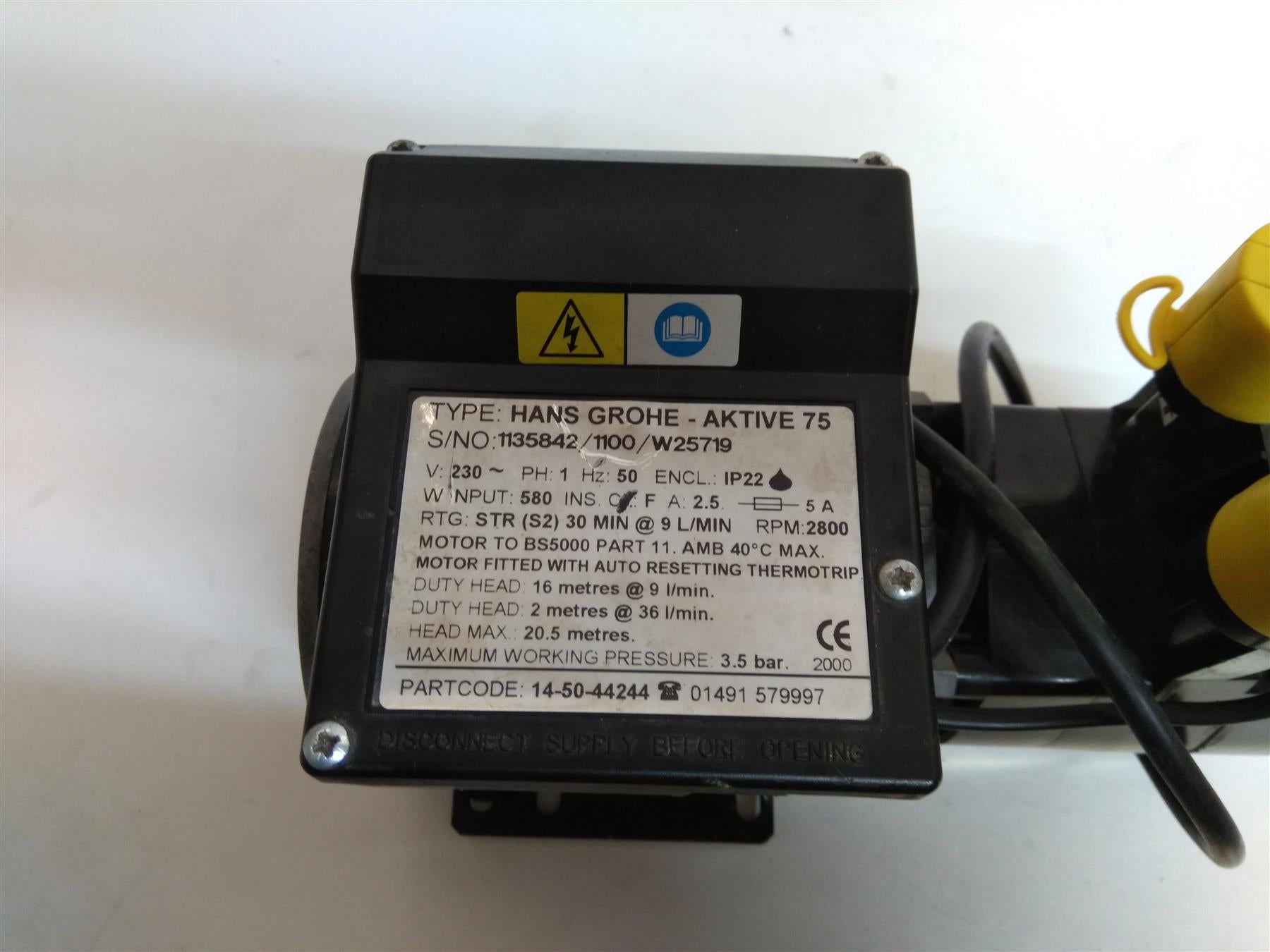 Stuart Turner Hansgrohe Aktive 75 Twin Positive Shower Pump 44244