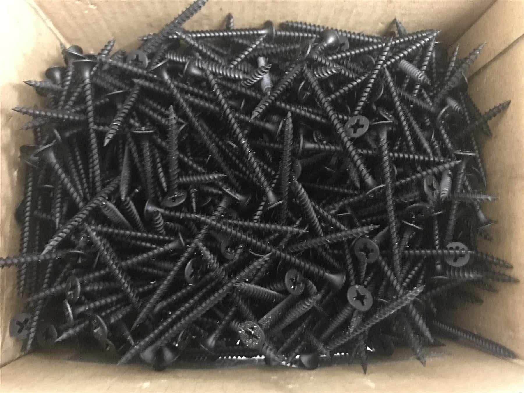 4TRADE 736095 DRYWALL 3.5 x 50mm SCREWS BLACK PHOSPHATE FINISH 1000pce PACK