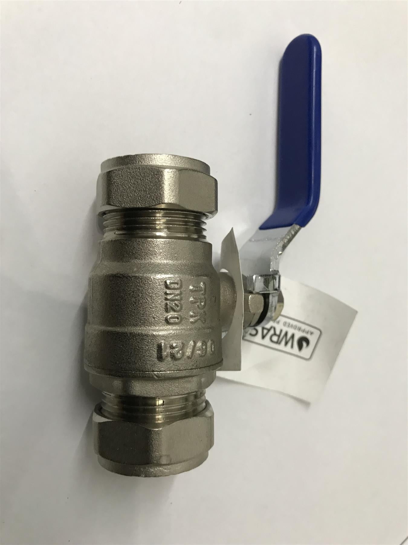 PlumbRight 22MM lever Ball Valve CXC Blue 111430