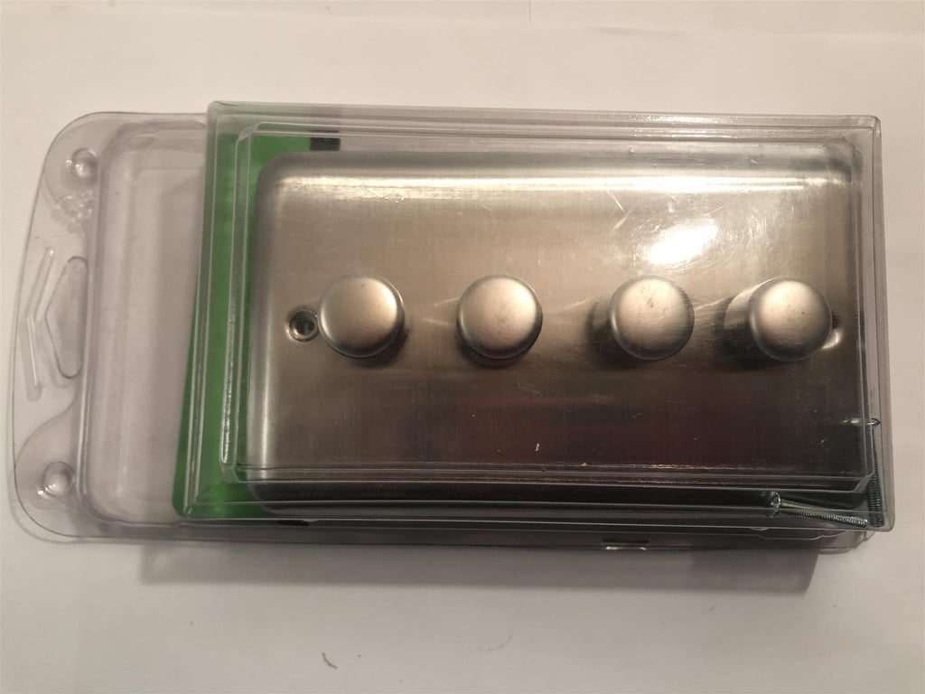 Specialist 4 Gang Dimmer Switch Brushed Chrome SEMS44