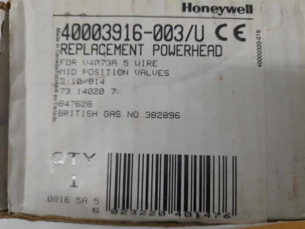 New Honeywell Mid Position Valve Power Head 40003916-003