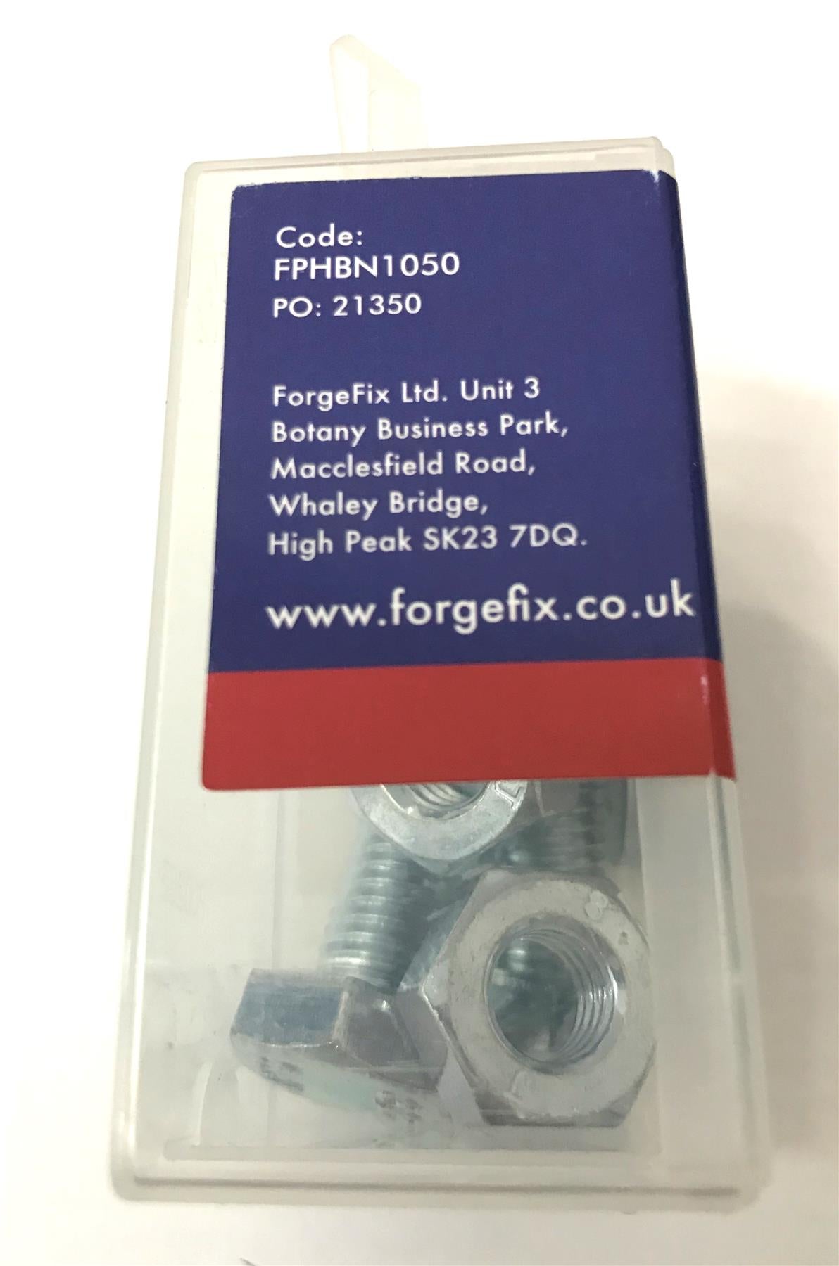 ForgeFix FPHBN1050 High Tensile Set Screw ZP M10 x 50mm Forge Pack 2