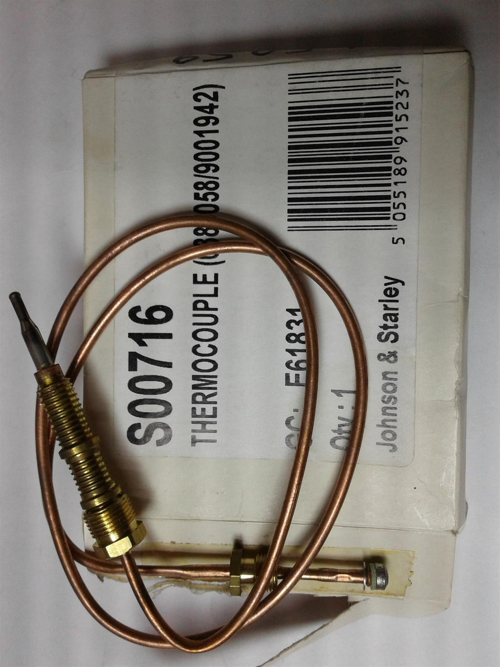 NEW Johnson & Starley Thermocouple S00716 GENUINE