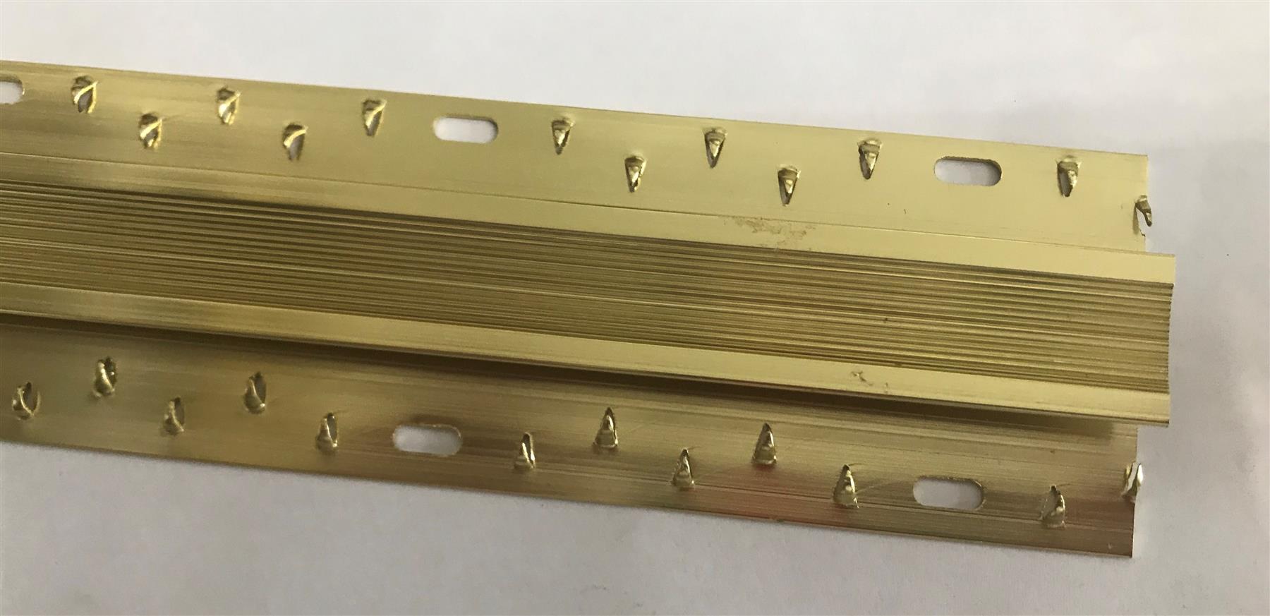 Newtech Double Edge Carpet to Carpet Door Trim Gold 900mm