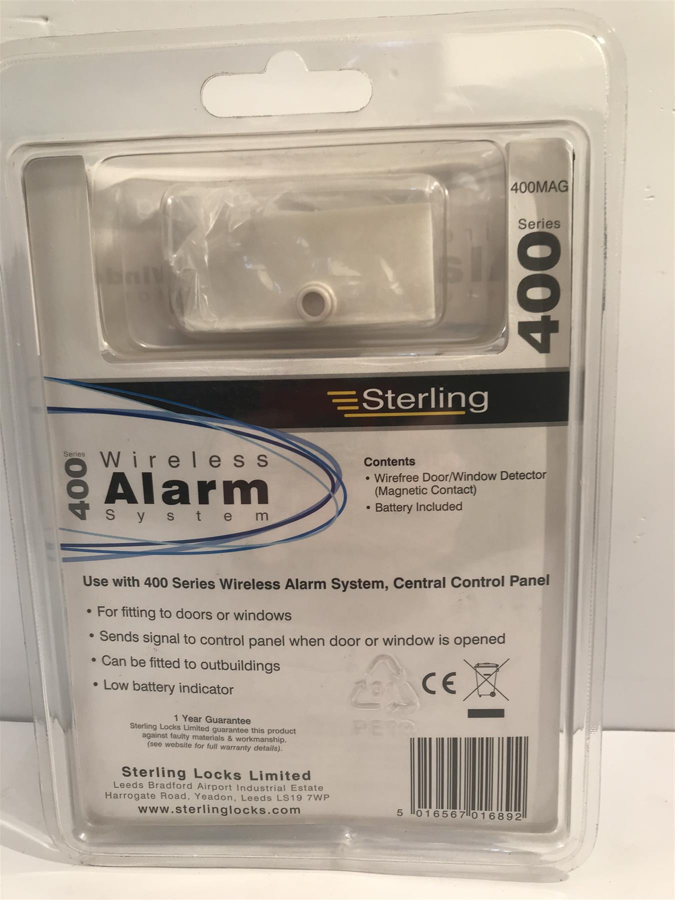Sterling 400 Series Wireless Door/Window Alarm Detector  MAG400