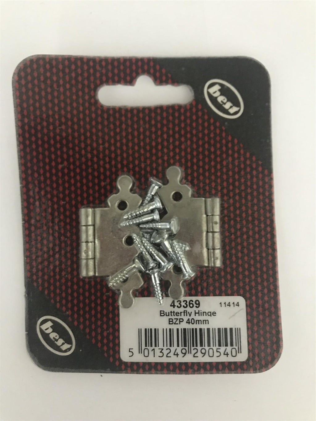 Best Butterfly Hinge BZP 40mm  43369