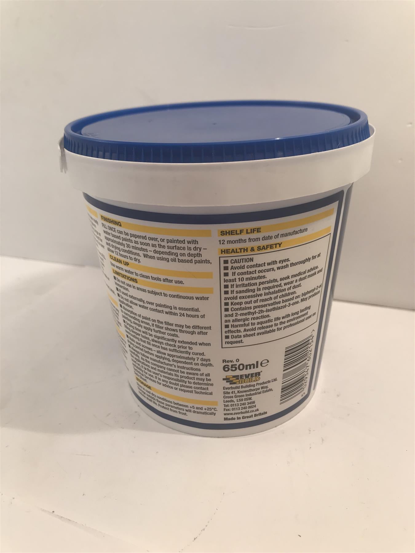 Everbuild Ready Mix Fill Once 650ml