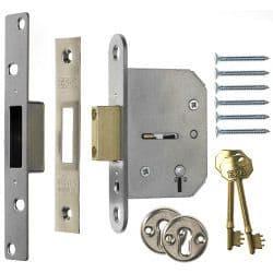 Era Viscount Mortice Deadlock 2.1/2 Satin 63mm