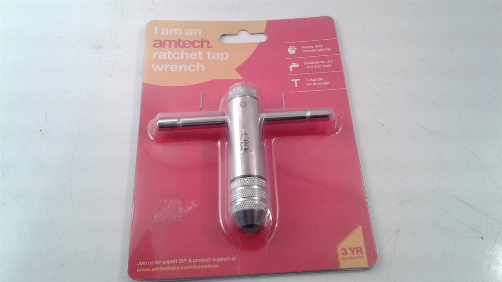 Amtech Ratchet Tap Wrench Heavy Duty Chrome