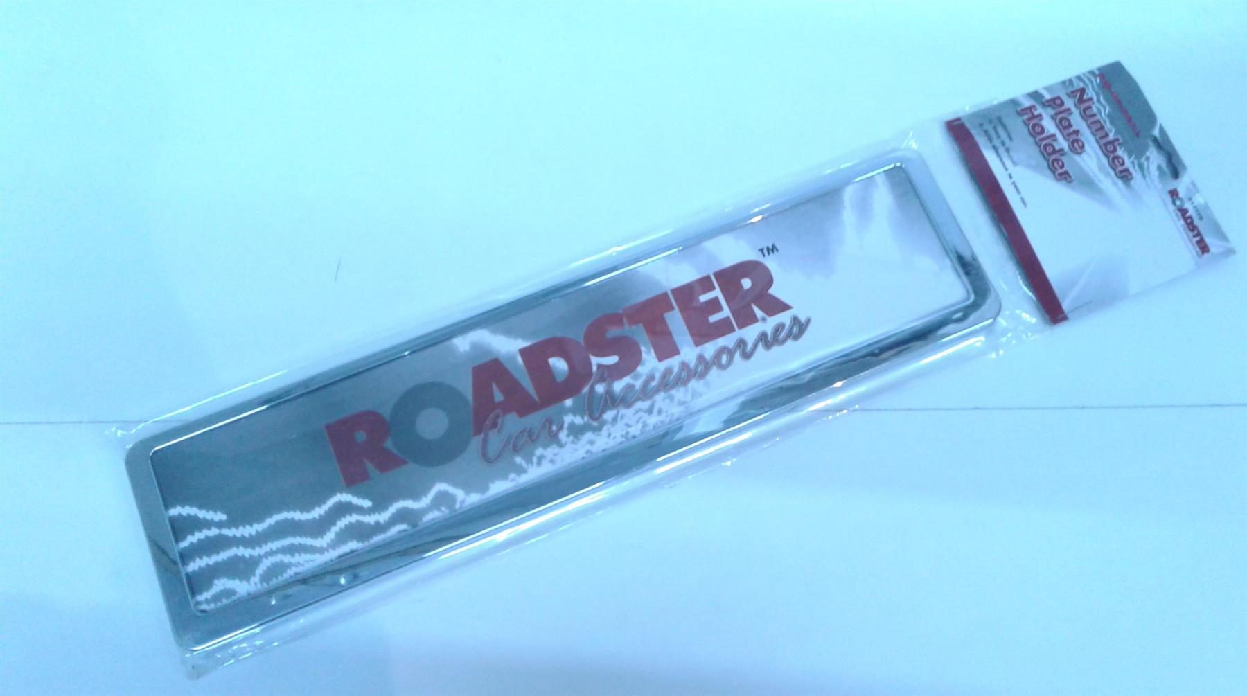 Roadster Number Plate Holder Chrome Effect