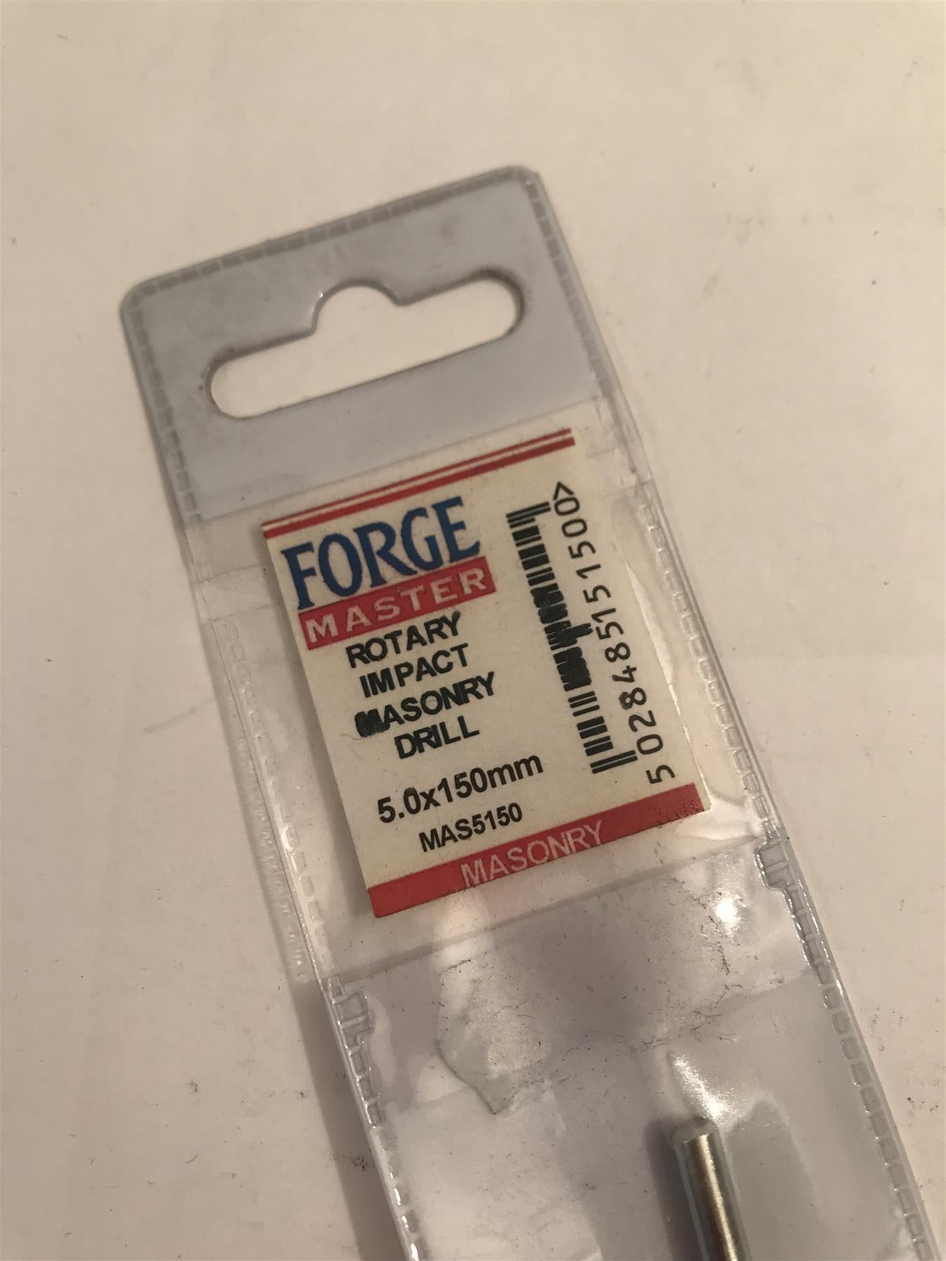 Forge Master 5 x 150mm Rotary Impact Masonry Drill Bit MAS5150