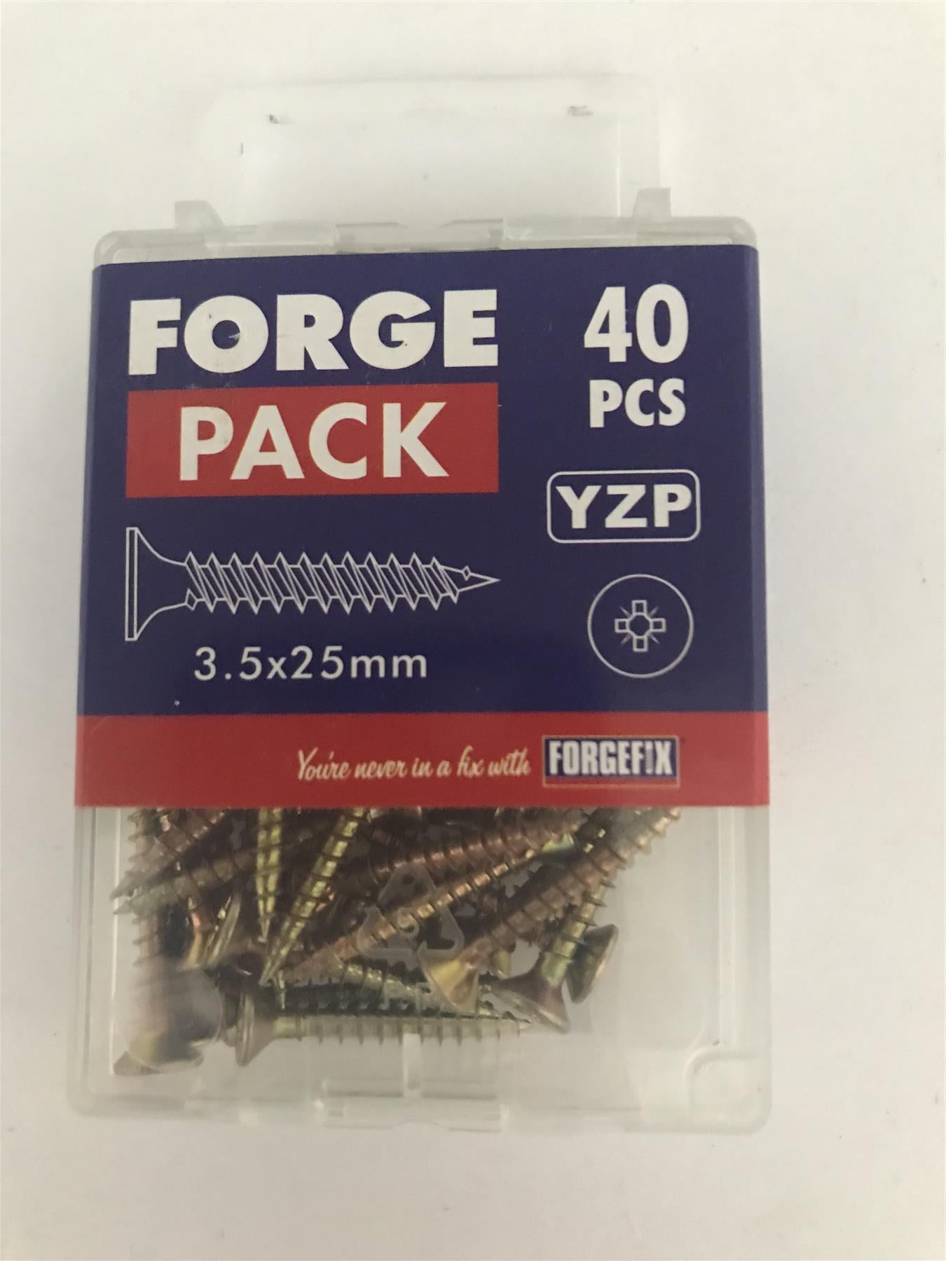 Multi-Purpose Pozi Screw 3.5 x 25mm FPMP3525Y Pack 40
