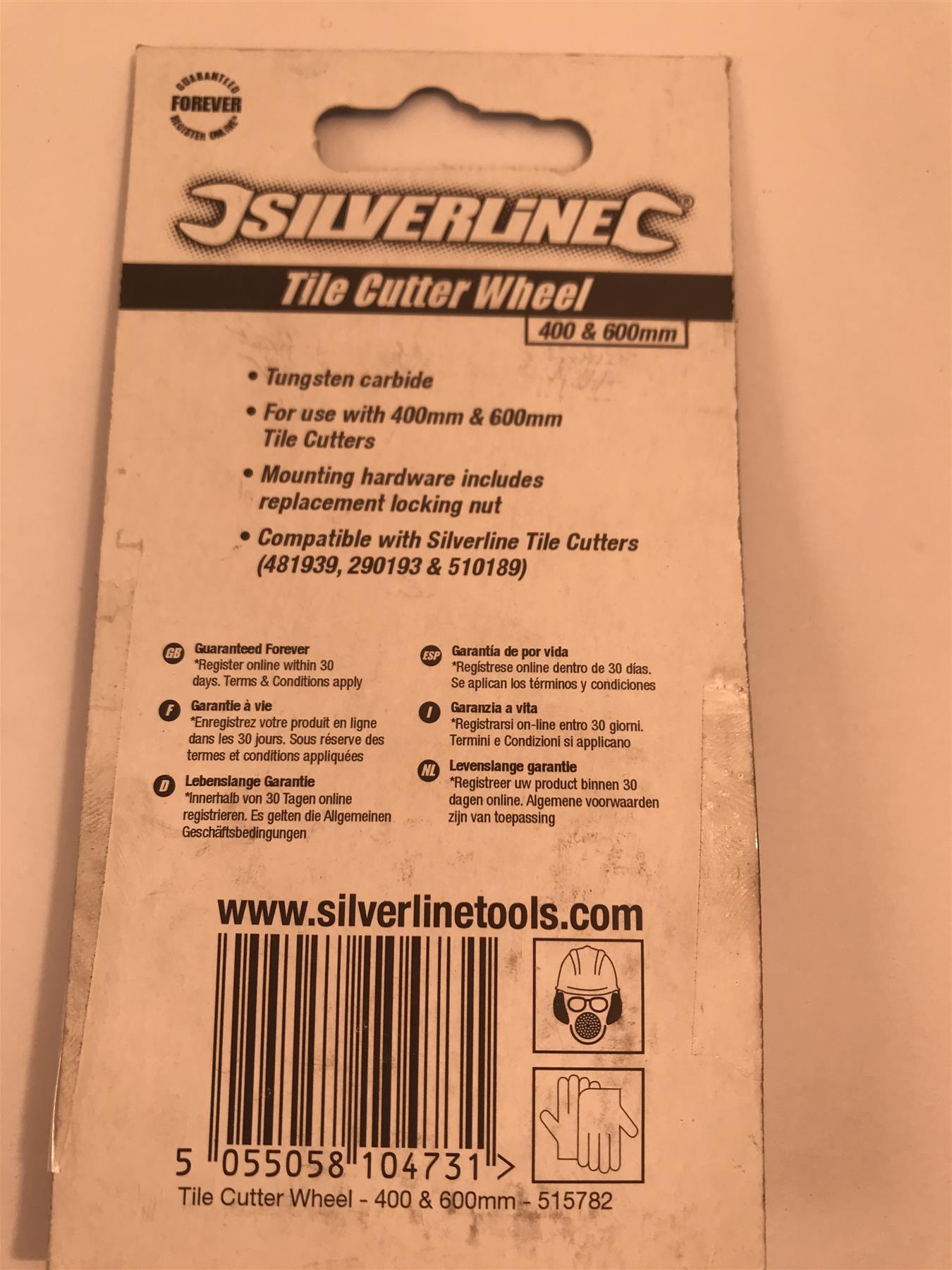 Silverline 515782 Tile Cutter Wheel 400 & 600mm