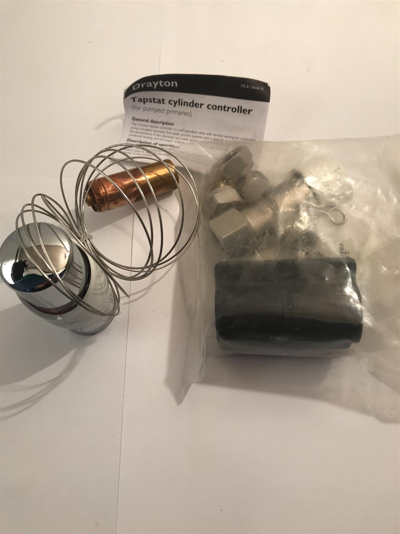 Drayton MK4 Tapstat 15mm 3 Way Complete  0745016