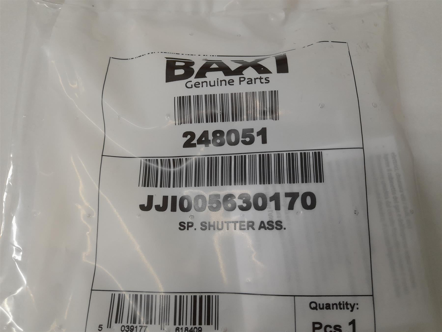 Baxi Potterton Hydraulic Venturi Assembly 248051