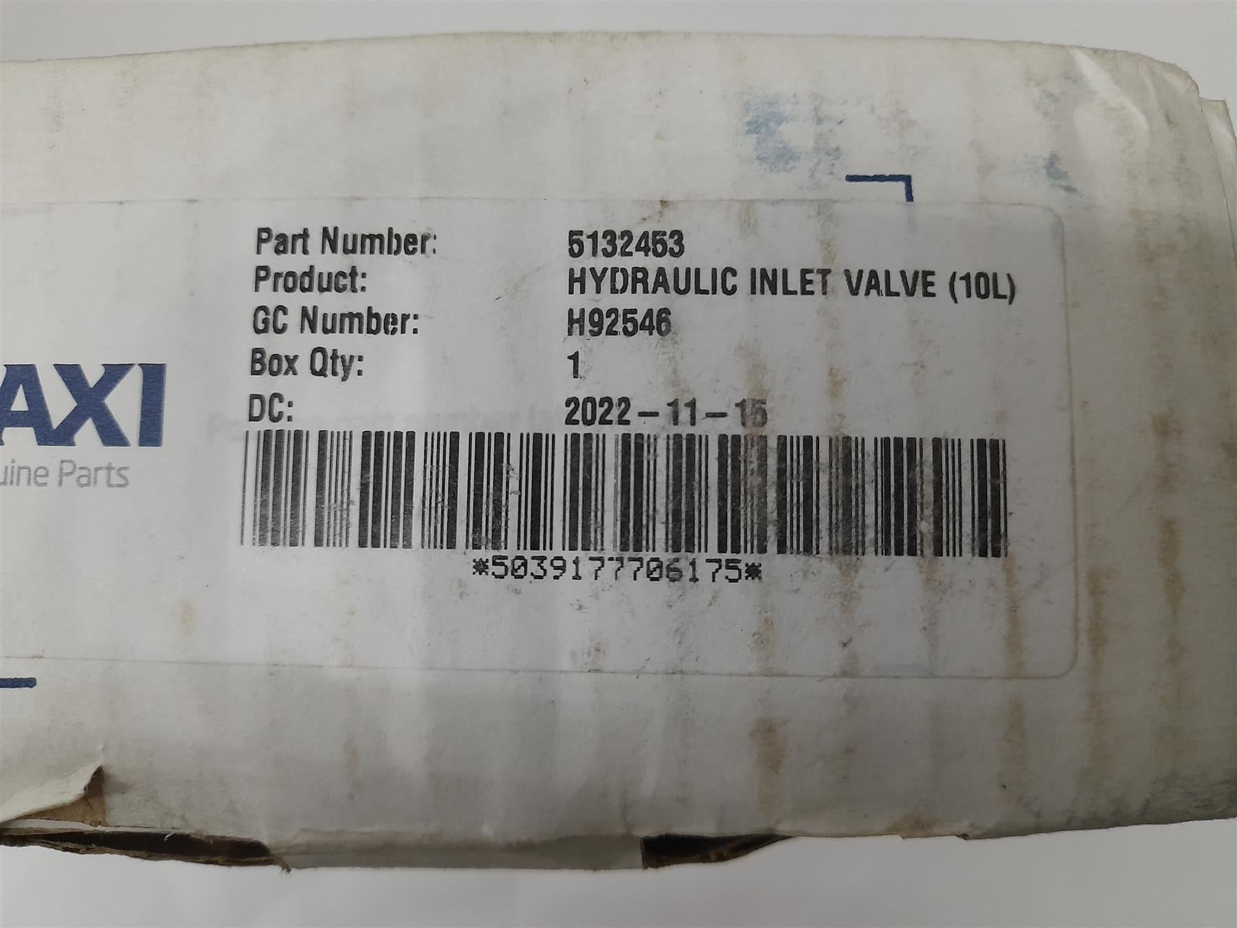 Baxi/Potterton Main Hydraulic Inlet Assembly 5132453