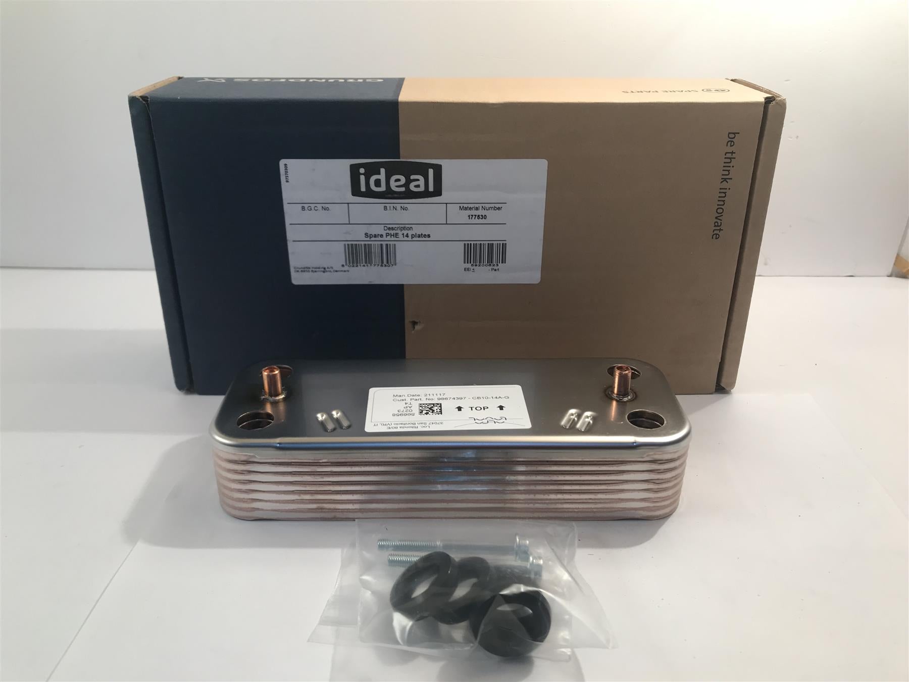 Ideal Spare Plate Heat Exchanger 14 Plates  177530