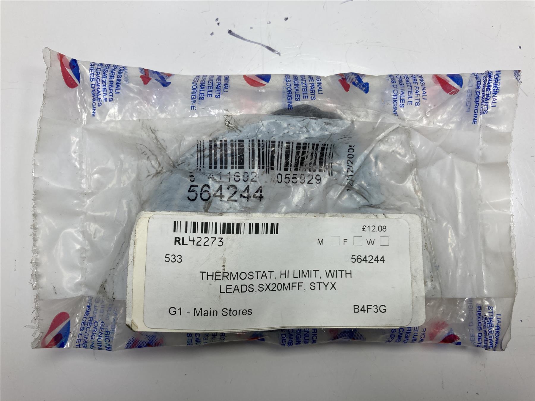 564244 HIGH LIMIT THERMOSTAT 105C