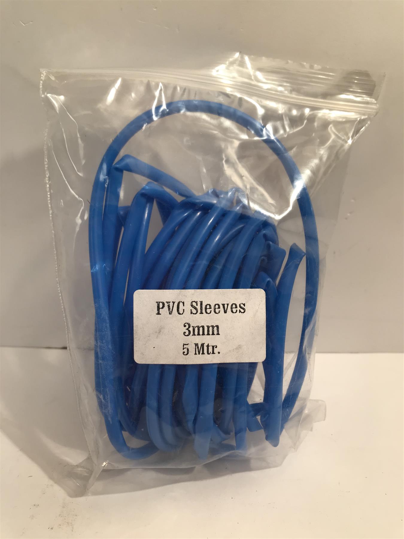 Blue PVC Sleeving 3mm x 5m
