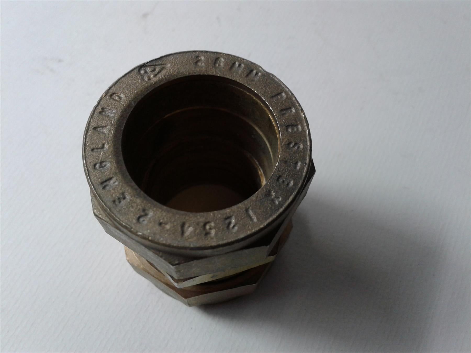 Pegler Prestex 40 Brass Compression 28mm Straight Coupler 709079 (each)